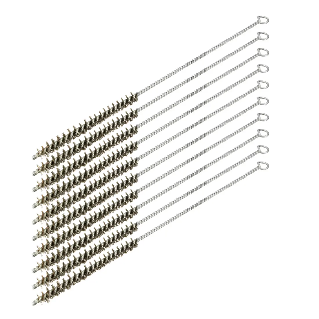 

uxcell Stainless Steel Wire Tube Cleaning Brush 10mm Diameter 10pcs