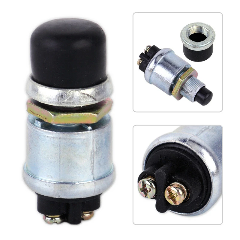 

60/40 Amps Truck Engine Start Waterproof Push Boat Starter Horn Replacement Button Car Switch