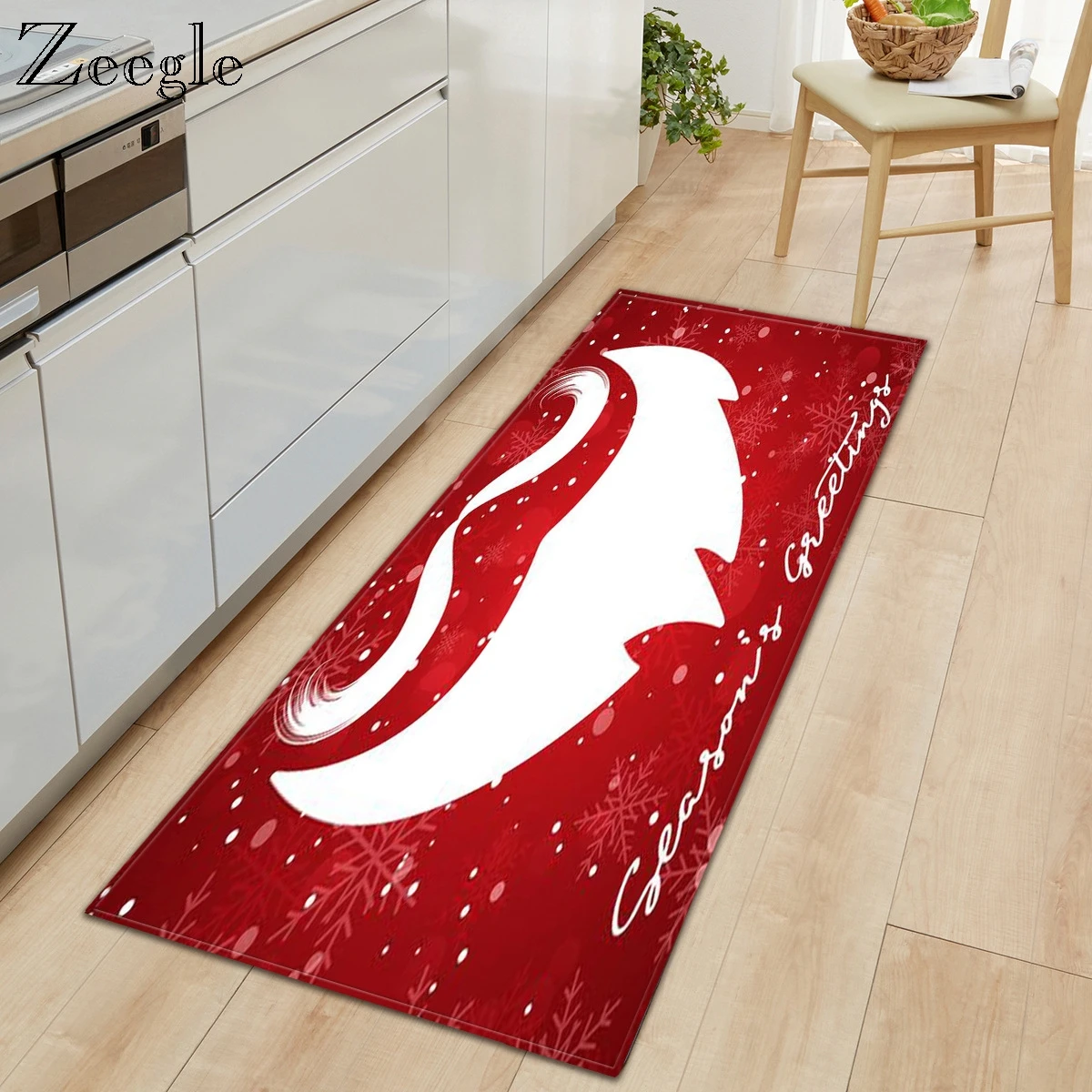Zeegle коврик с рождественским дизайном домашний декоративный прямоугольный ковер