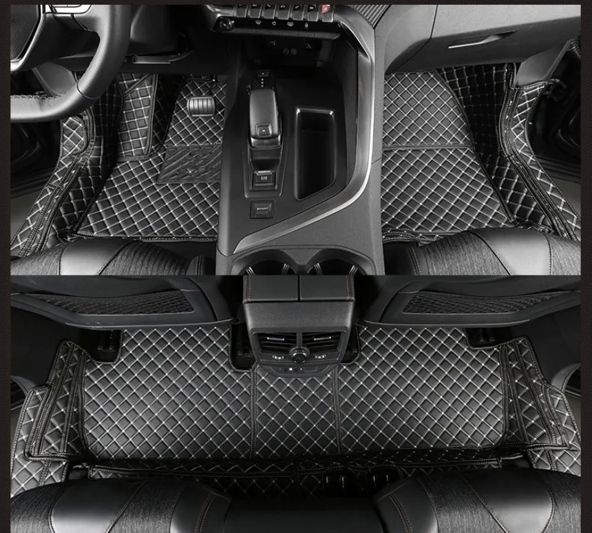 Хорошее качество! Полный комплект автомобильных ковриков для Peugeot 5008 7 мест 2022-2017