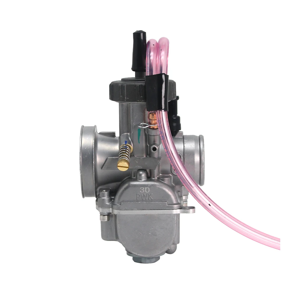 PWK 30mm Alconstar-МОТОЦИКЛ КАРБЮРАТОР PWK Carburedor с силовой струей 28 мм 30 мм 32 мм 34 мм для Keihin Koso Mikuni ATV дит велосипед ямы гонки - Цвет: PWK 30mm