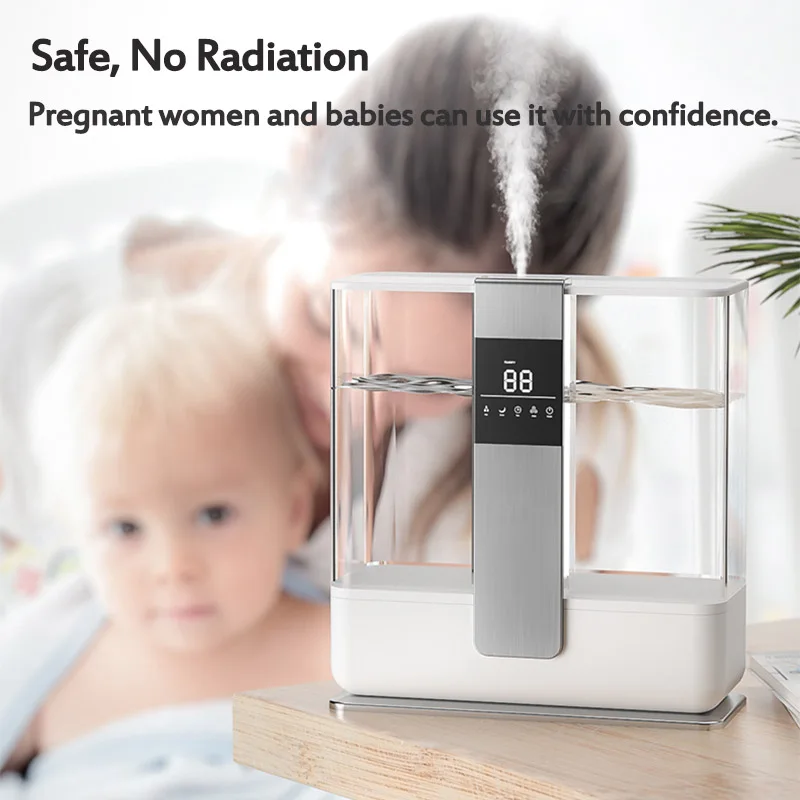

Household Mute Air Humidifier UV Ultrasonic Air Humidifier Purifying Humidifier Oil Aroma Mist for Home Office 5L Large Capacity