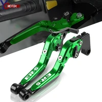 1 pair for kawasaki er 5 2004 2005 er5 cnc aluminum accessories motorcycle adjustable extendable foldable brake clutch levers