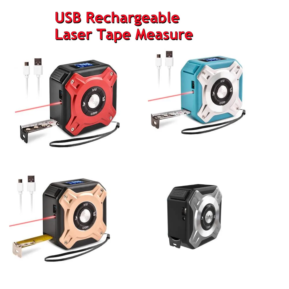 

Рулетка лазерная, 40 м, с зарядкой от USB, 1 шт.