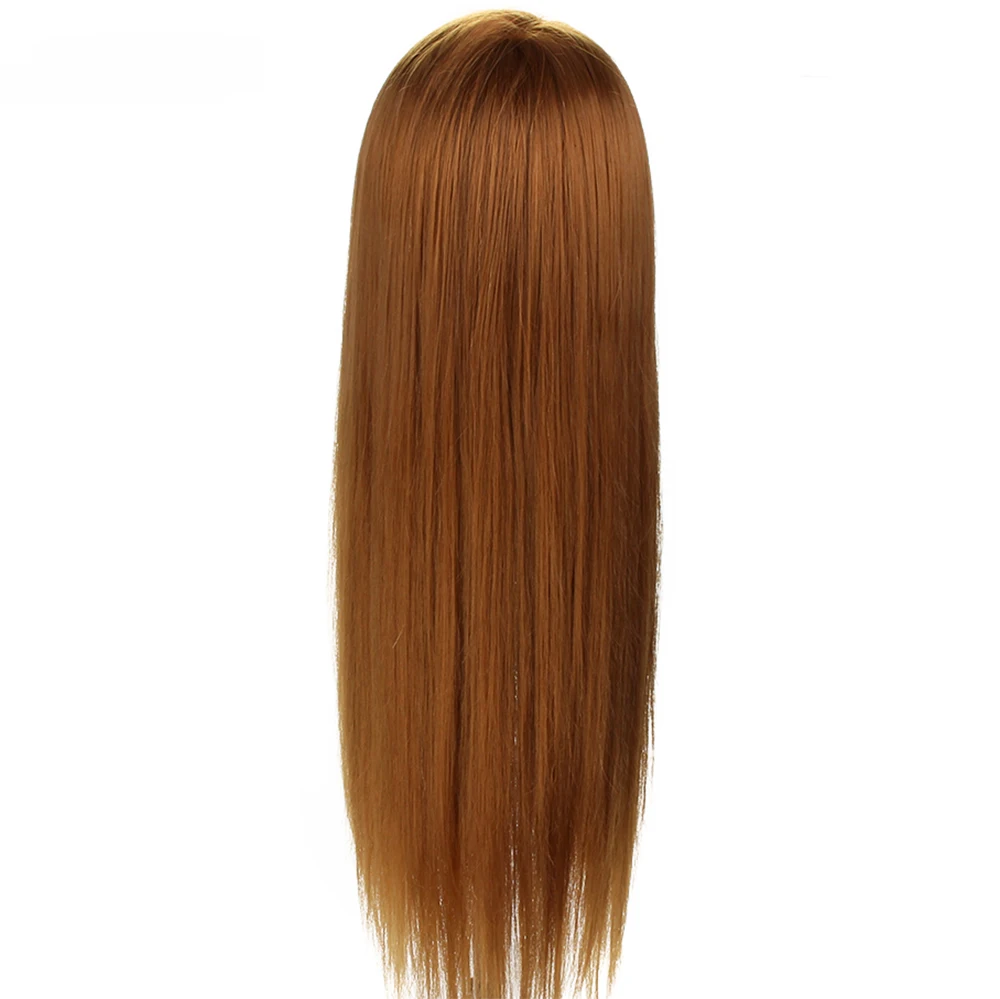 Send gift 24'' 50% Real Hair Hairdressing Head Training Mannequin Braiding Display Model Dummy Doll Clamp |