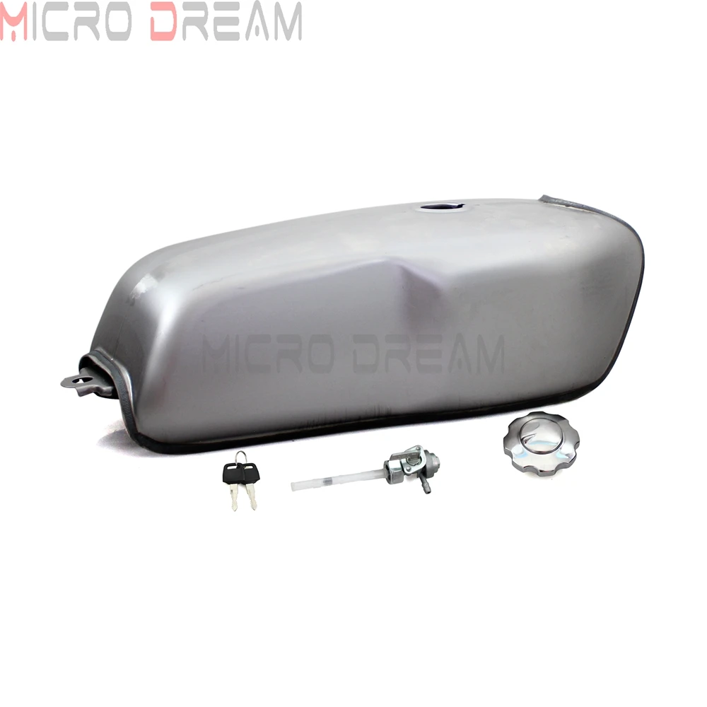 2.4 Gallon Cafe Racer Custom Fuel Tank w/ Gas Cap for Yamaha XVS SR XS Honda CB Suzuki GS BMW 250 450 650 1100 9L Vintage | Автомобили и