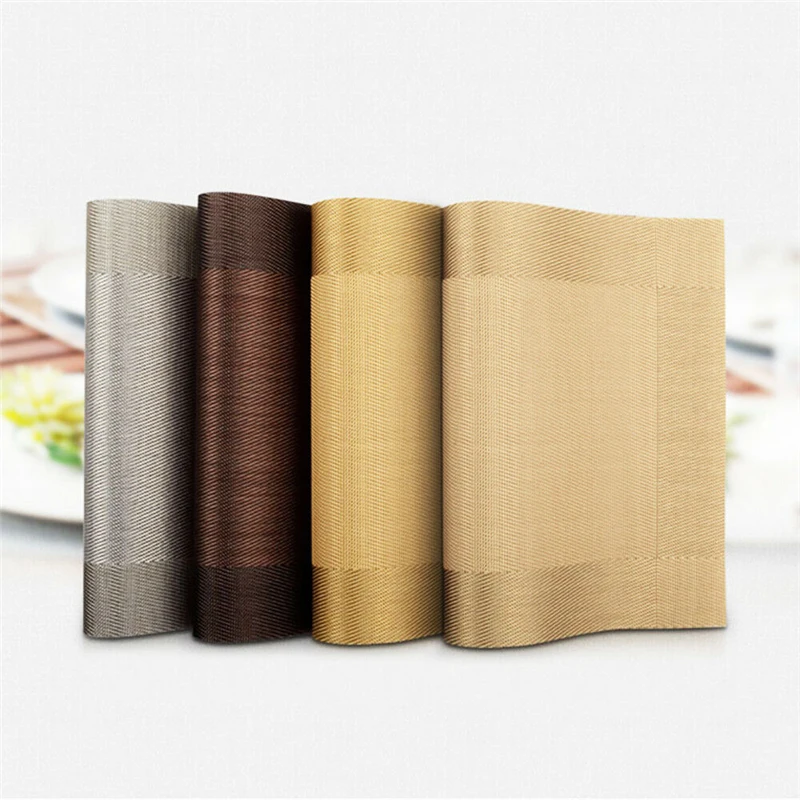 4 шт./партия ПВХ коврик для индивидуального стола Противоскользящий