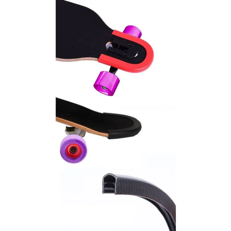 Skateboard Deck Guards Protector Universal Double Rocker Board Longboard Edge Nose Tail Bump Protection Bumper Cover | Спорт и