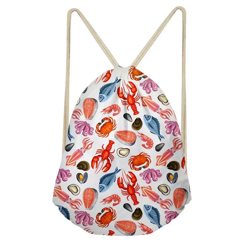 

Kids Drawstring Bag Cute Animals 3D Design Women Travel Backpack Drawstring Bag Beach Shoulders Pouch Travel Package Sac Cordon