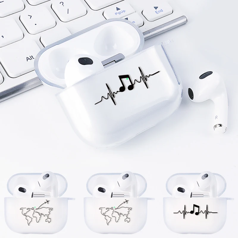 

Silicon Case For Apple Airpods 1/2/3 Clear Wireless Bluetooth Earphone Protective Cover For Airpod Air pods Pro 3 2 1 Fundas