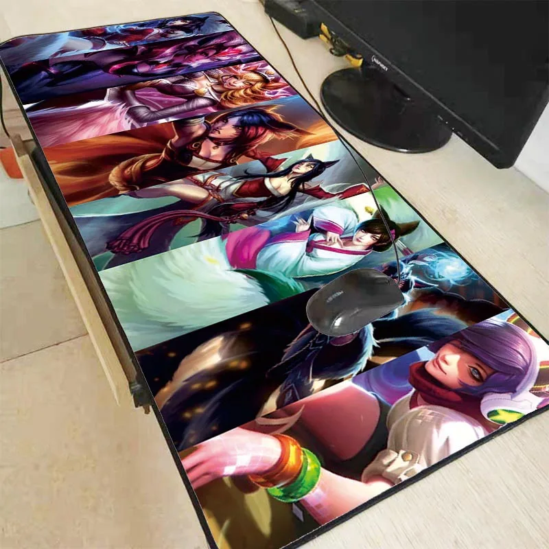 

Mairuige Anime Girl Large Size Gaming Mouse Pad Rubber PC Computer Gamer Mousepad Desk Mat Locking Edge for CS GO LOL Dota