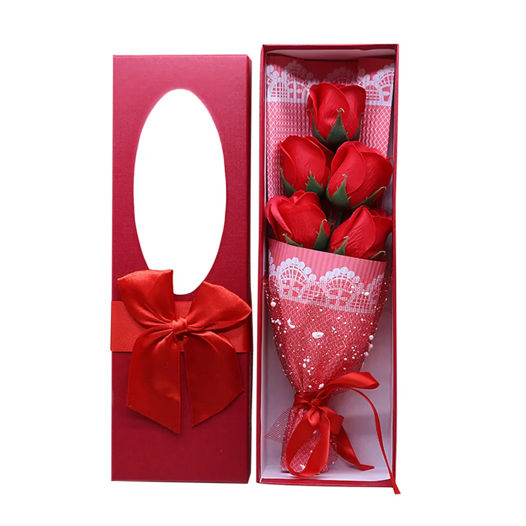 5 шт. ароматизированное мыло в виде Розы|Искусственные и сухие цветы| |