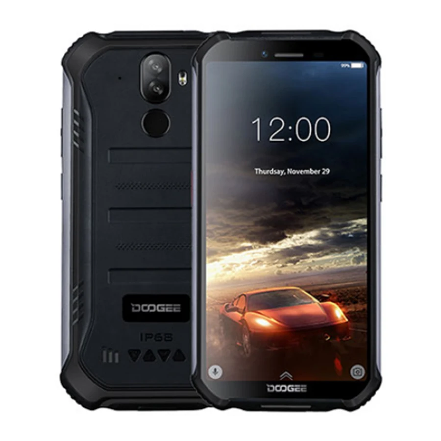 Black Color DOOGEE S40 4G сетевой Мобильный телефон 5,5 дюймов дисплей 4650 мАч MT6739 четырехъядерный 3 ГБ ОЗУ 32 Гб ПЗУ Android 9,0 IP68/IP69K - Цвет: Black Color