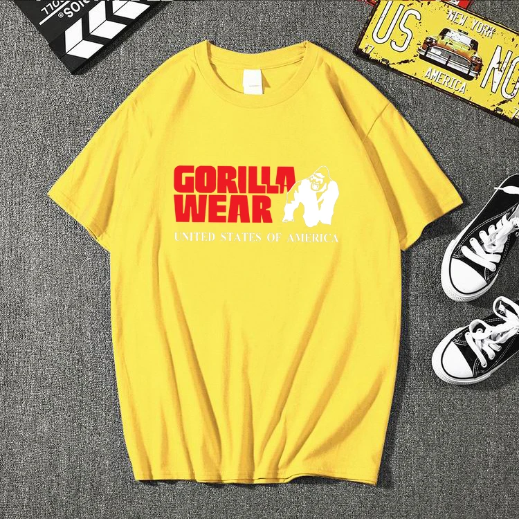 2021 Милый Забавный тройник gorilla одежда футболки homme мужская повседневная футболка