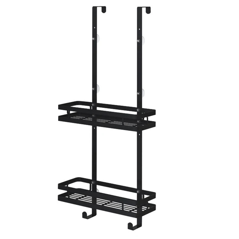 

Hanging Bath Shelves Frame Bathroom Shelf Organizer Nail-free Shampoo Holder Storage Shelf Rack Bathroom Basket Holder
