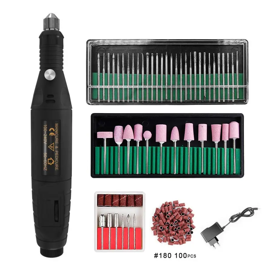 Selling Kit 3 OLOEY маникюрный станок электрические сверла для ногтей набор фрезы для прибор для маникюра, педикюра для удаления керамического резака - Цвет: Selling Kit 3