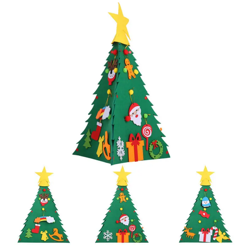 Фетровые украшения сделай сам детские рождественские подарки новогодний декор