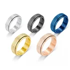 Кольцо для беспокойства для женщин и мужчин, кольца-Спиннер из нержавеющей стали, свободно вращающиеся, спиннинг, антистрессовые аксессуары, ювелирные изделия, подарки