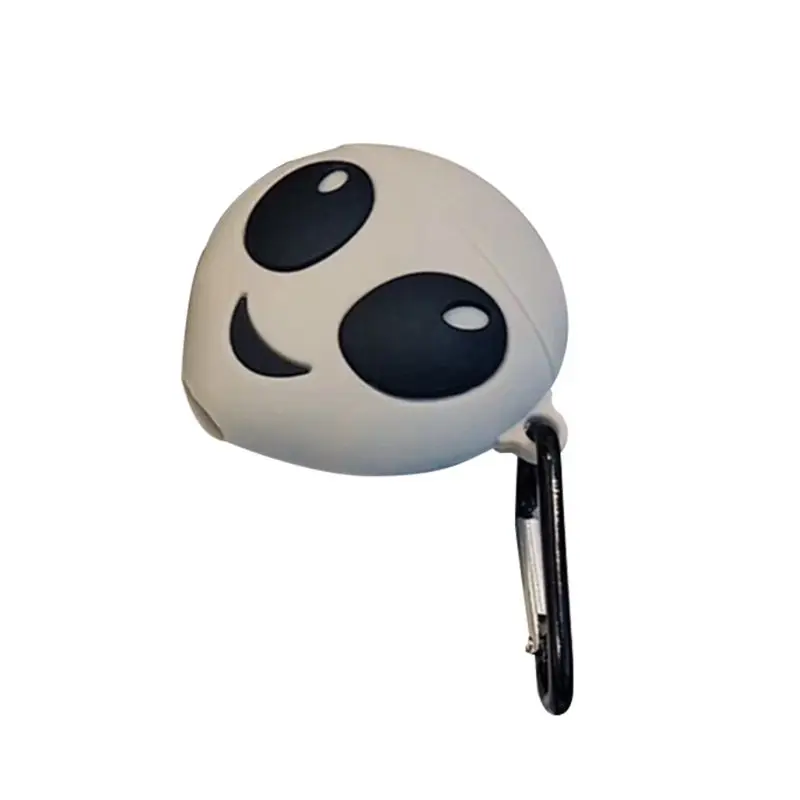 Уникальный Alien Стиль Защитный чехол силиконовый с карабином для Airpods