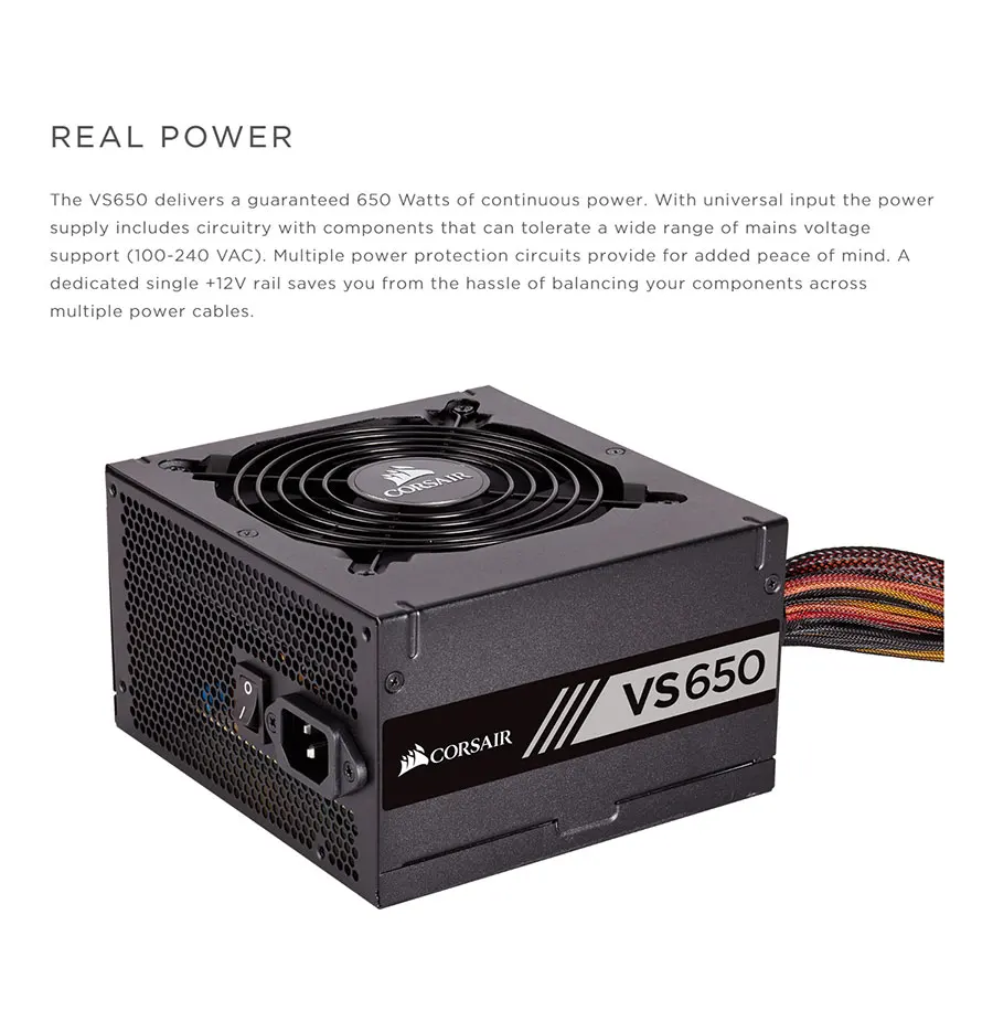 Блок питания Corsair VS650 650 Вт