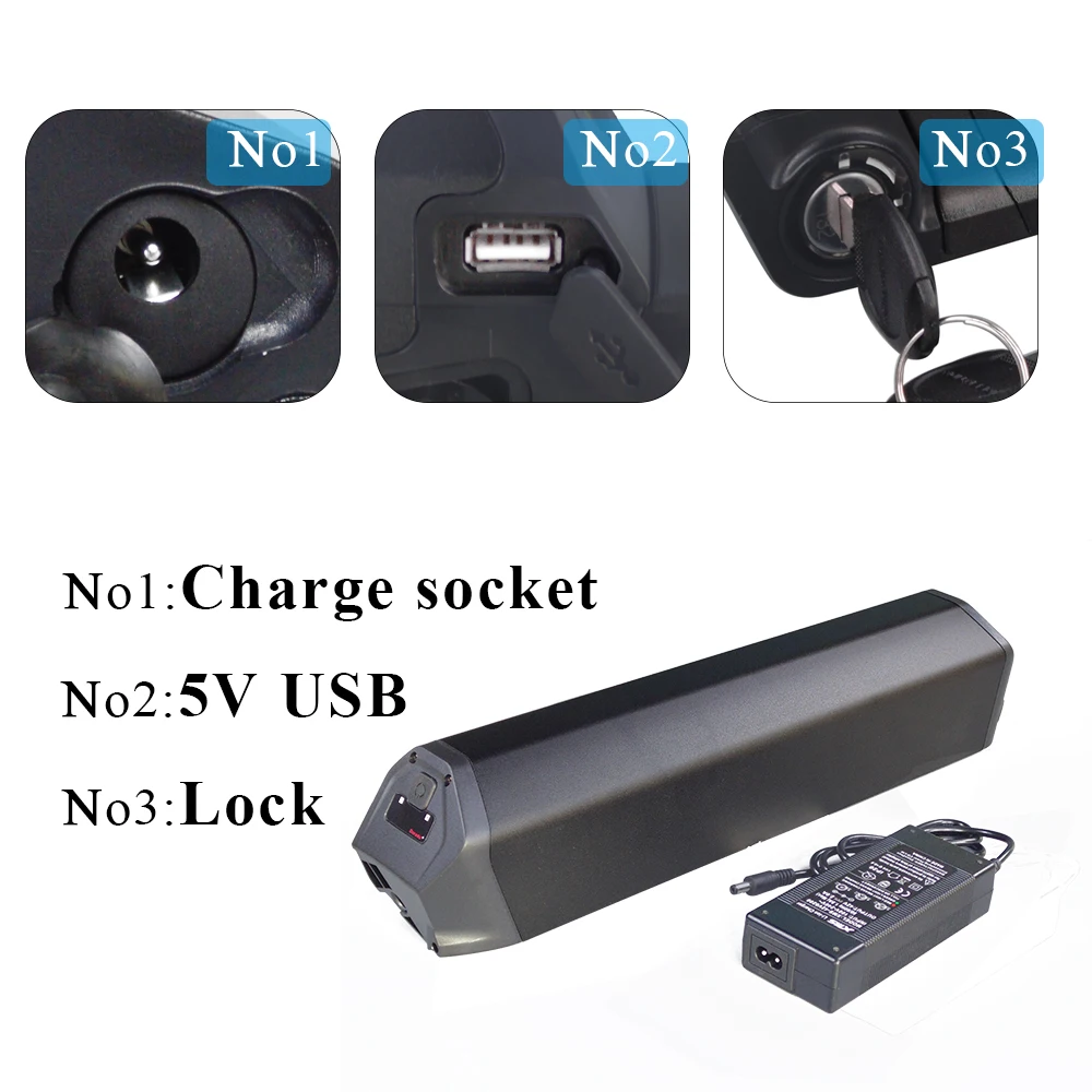 

US stock 500W 750W Reention dorado ID-1 MAX battery 48V 20Ah side release ebike frame battery packs with 4A charger