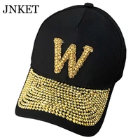 jnket new fashion women letter baseball cap hip hop caps rhinestones baseball hats sunhat adjustable snapbacks hats casquette