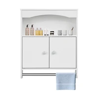 bathroom cabinet wall mounted toilet furniture with towel bar 2 door organizer storage bath cabinet home furniture 49x15 5x60cm