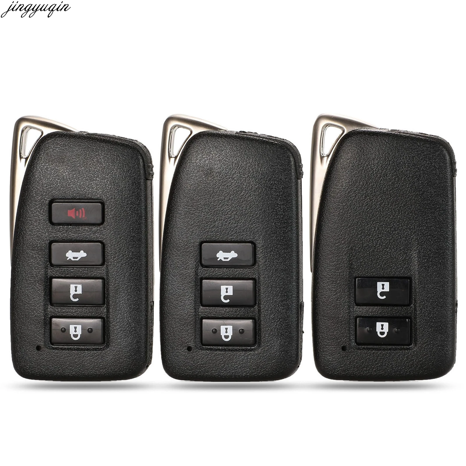 

Jingyuqin Remote Car Key Case Shell For Lexus NX GS RX IS ES GX LX RC 200 250 350 LS 450H 300H 2/3/4 Buttons Cover Fob