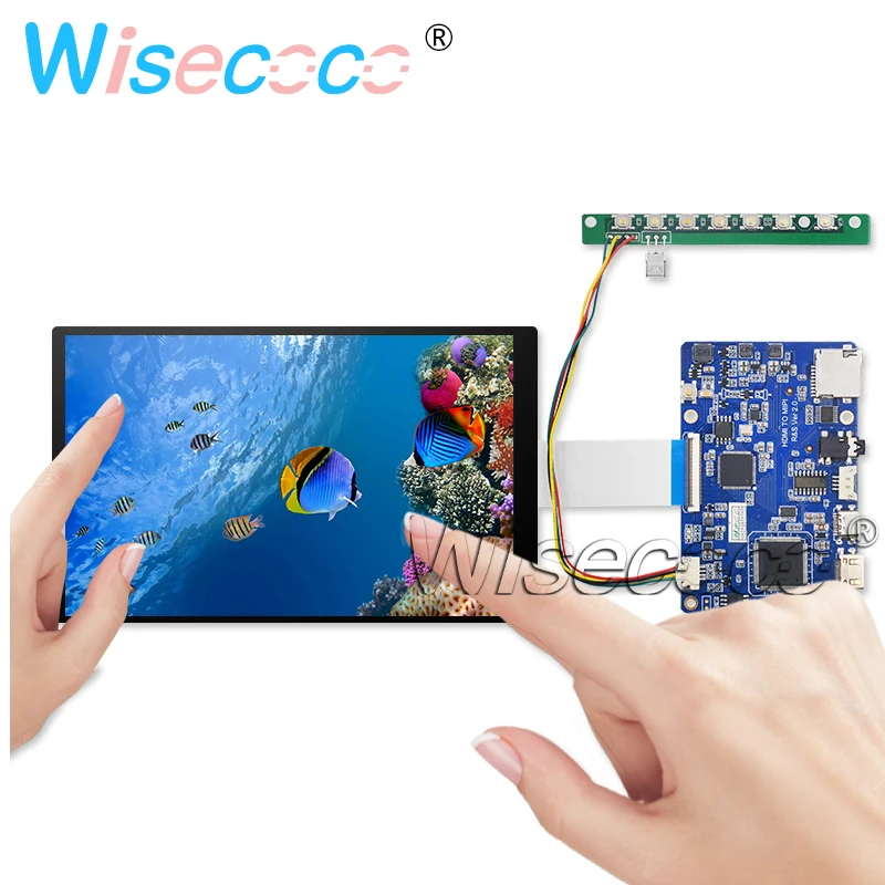 ЖК-дисплей 7 дюймов 500 х120 IPS нит сенсорный экран для планшетного ПК Raspberry Pi Android TV box