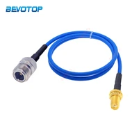 new blue jacket rg402 sma female to n female connector semi flexible 50ohm high frequency coaxial cable for gps gsm system
