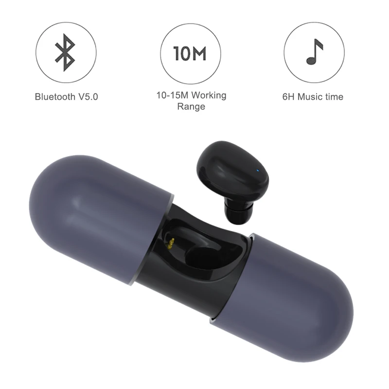 TWS True Беспроводные наушники AAC hi-fi-стереозвук мини Водонепроницаемый Спорт 5,0 Bluetooth наушники для смартфонов Спорт