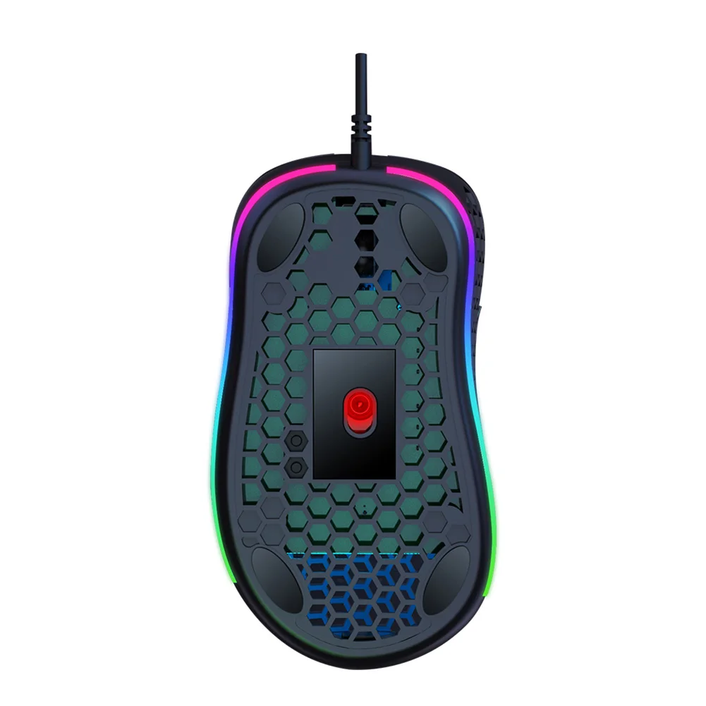 Игровая мышь USB Проводная сотовая дыра 4-цветная подсветка оптическая для T-WOLF G540