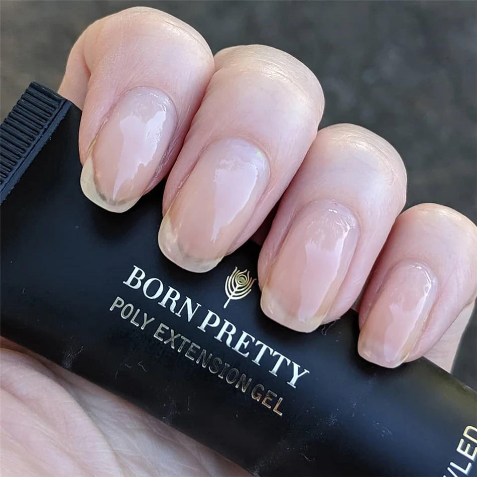 BORN PRETTY Poly УФ-гель для наращивания ногтей 20 мл Белый Прозрачный блестящий быстро меняющий Цвет гель для наращивания