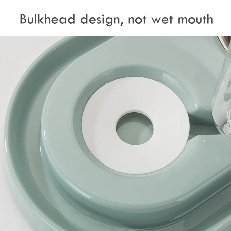 Кормушка для собак с Двойной Текстурой воды и еды кольцом без пролива домашних