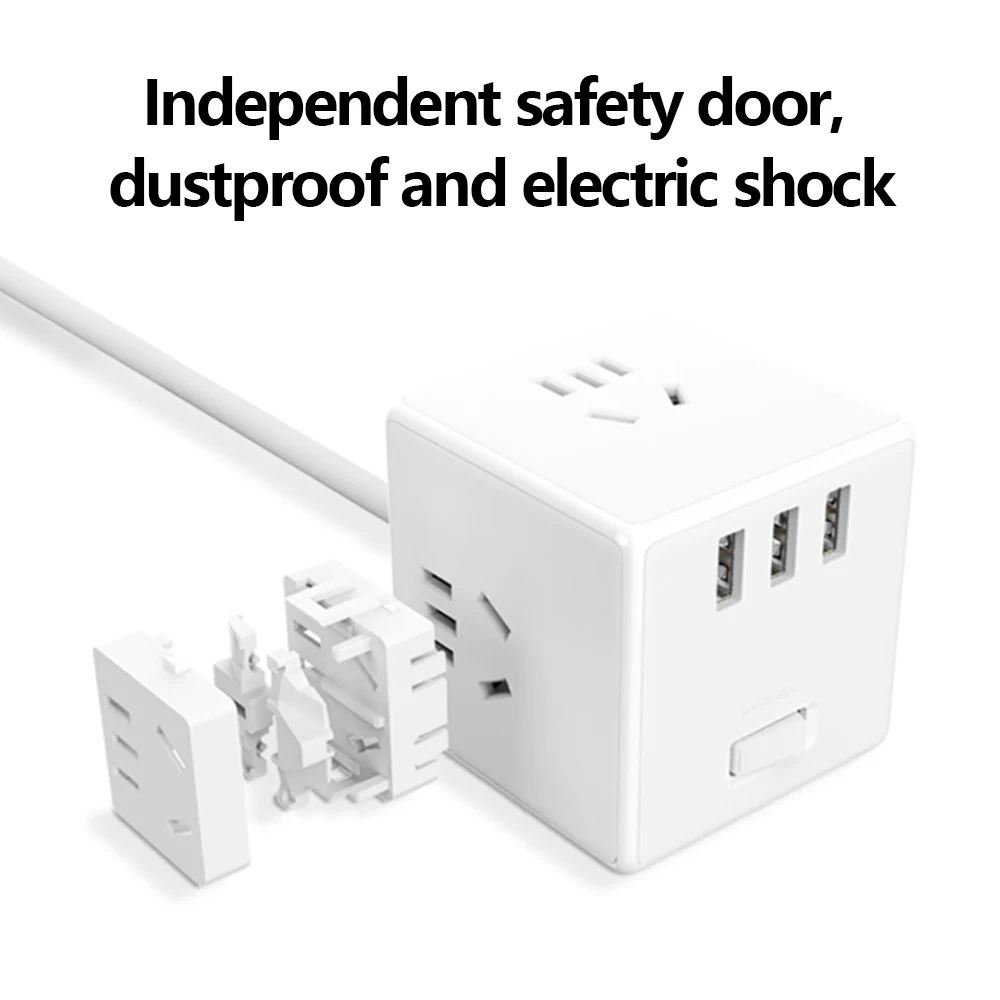 Оригинальный Xiaomi Mijia на европейскую розетку 3 Зарядка через usb Порты 5 сторонний