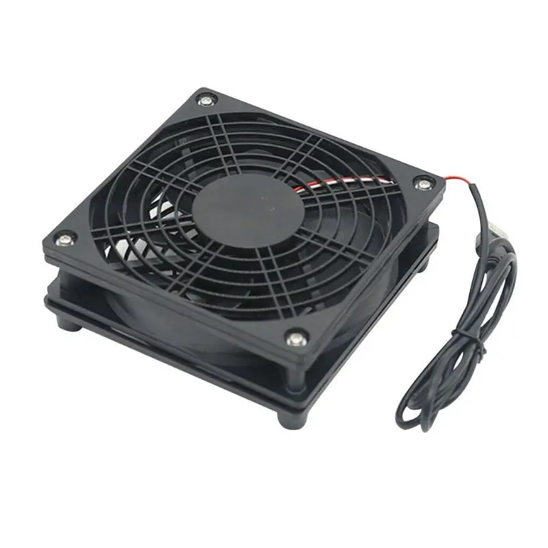 

DIY Cooling Fan DC5V USB Power Silent Fan Cooler for Router TV Box Radiator Q81F