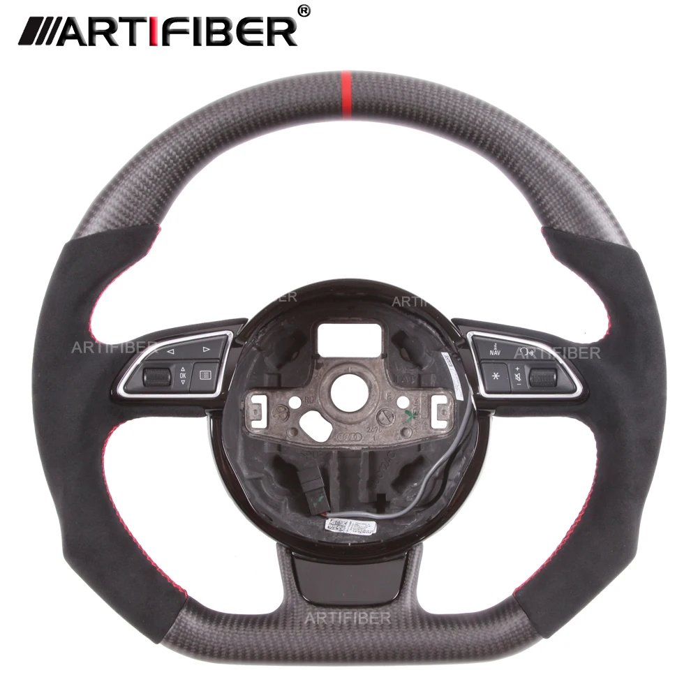 

Suede Carbon Fiber Steering Wheel for Audi S3/RS3,S4/RS4,S5/RS5,S6/RS6,S7/RS7A3A4A5