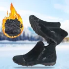 Женские короткие зимние ботинки, новинка 2021, водонепроницаемые Зимние ботильоны без шнуровки, Женская однотонная повседневная обувь, женские теплые плюшевые ботинки для женщин