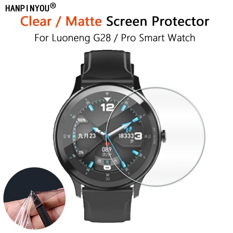 For Luoneng G28 / Pro G28Pro Smart Watch Ultra Clear Glossy / Anti-Glare Matte Screen Protector Soft Film -Not Tempered Glass