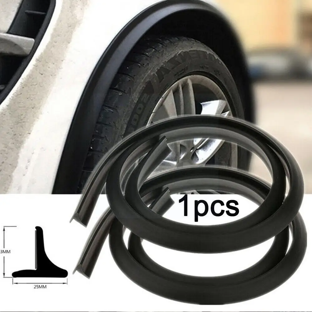 

1pcs Car External Wheel Eyebrow Rubber Anti-collision Strip Protector Proof Scratch Universal Arch Extensions Rubber Cover
