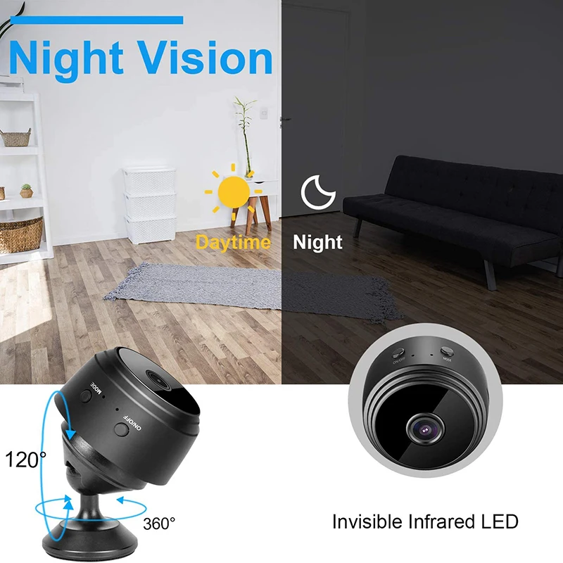 Новая камера A9 Mini HD 1080 беспроводная Wi-Fi IP подходит для домашней безопасности
