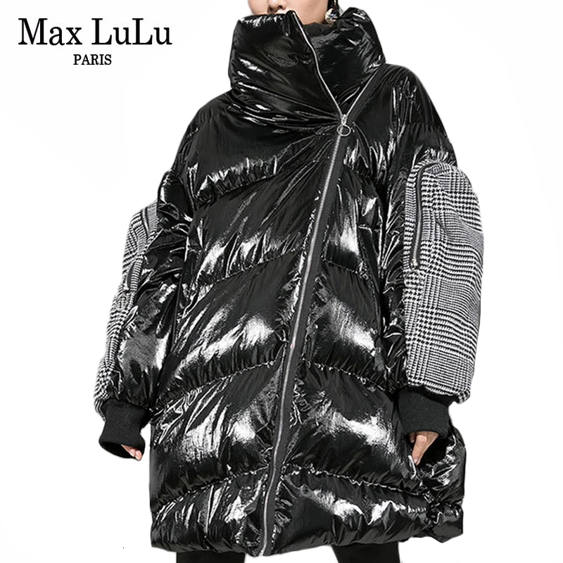 Max LuLu модная Корейская женская одежда в стиле панк, женские теплые зимние куртки с подкладкой размера d, повседневные Утепленные длинные парки размера плюс