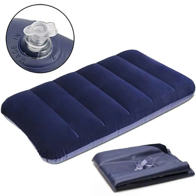 

Portable Soft Backrest Pillow PVC Inflatable Rest Pillow Cushion Air Travel Office Home Outdoor Back Relaxing Cushion Pad