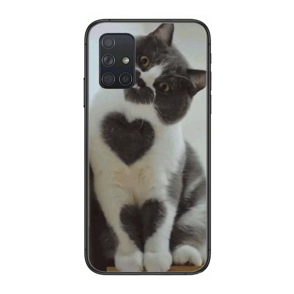 

Animal Funny Phone Case Hull For Samsung Galaxy A 50 51 20 71 70 40 30 10 E 4G 5G S Black Shell Art Cell Cover