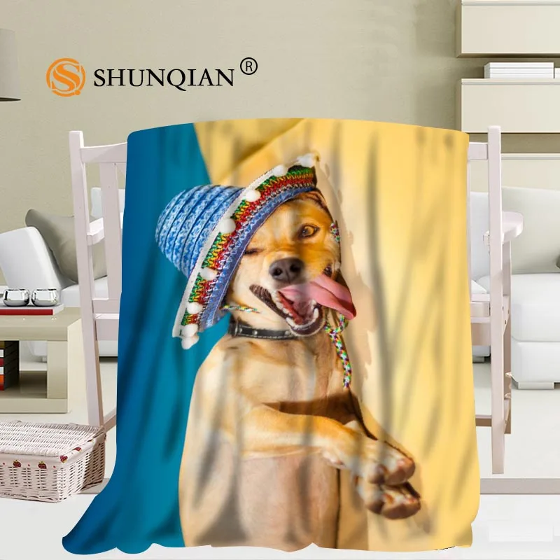 Miglior Personalizzato Carino Cane Coperta Flanella Falafel Tessuto 56x80 Pollici 50X60inch 40X50inch Divano Letto Tiro Coperta Bambino Adulto Coperta Calda