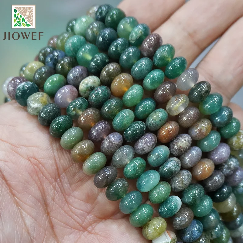 Гладкие зеленые индийские Агаты круглые бусины-разделители аксессуары для