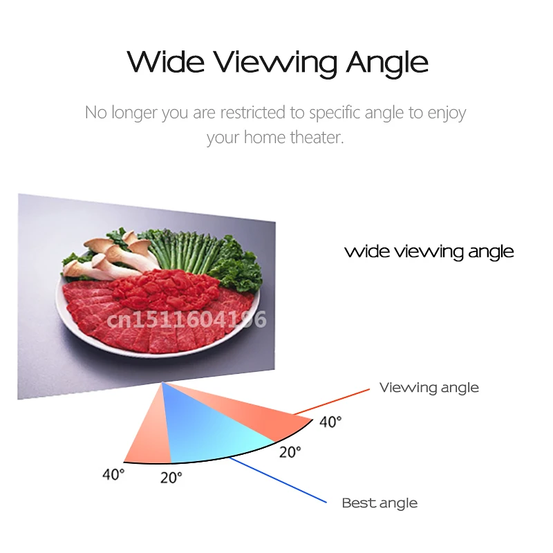 Светосветильник жающий экран для домашнего кинотеатра 16/9/120 дюйма 4K 100/60 P |