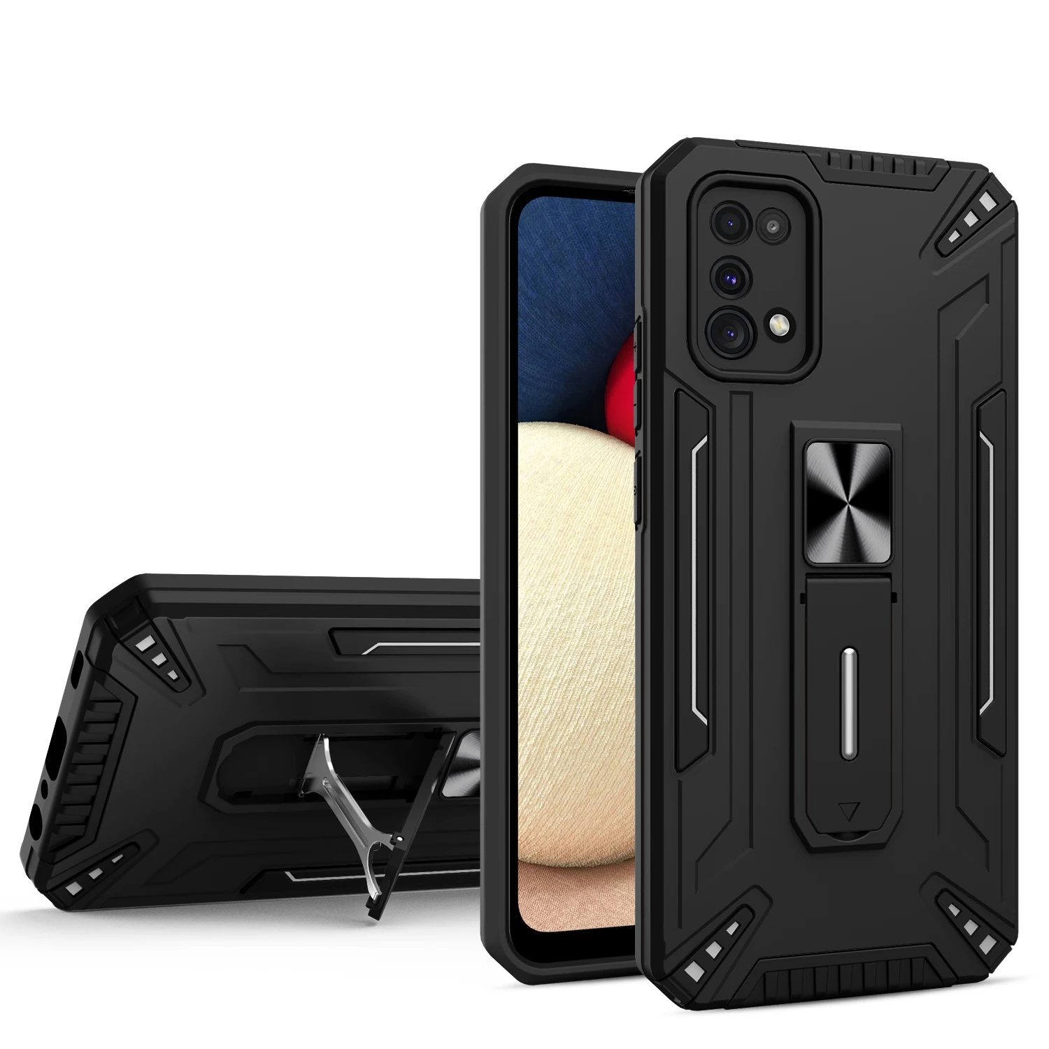 

Luxury Shockproof Protection Magnetic Armor invisible stent Phone Case For Oppo Realme 5 5S 5i 6i 6S 7i C11 7 6 Pro Back Cover