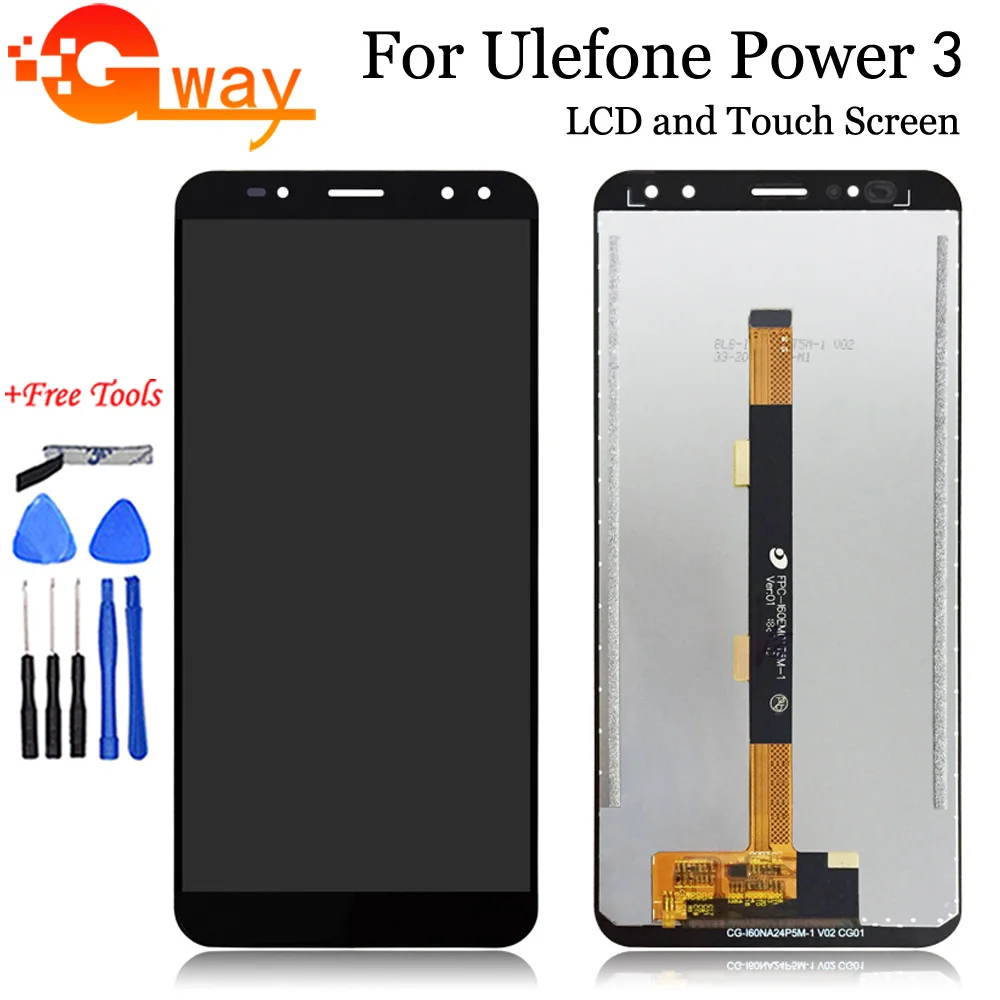 ЖК дисплей с дигитайзером на сенсорный экран 6 0 дюйма для Ulefone Power 3S|Экраны