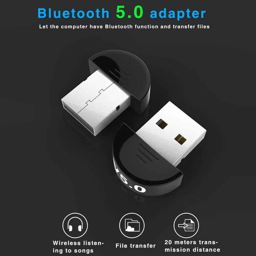 USB Bluetooth 5 0 адаптер для настольного компьютера с бесплатным приводом ключ